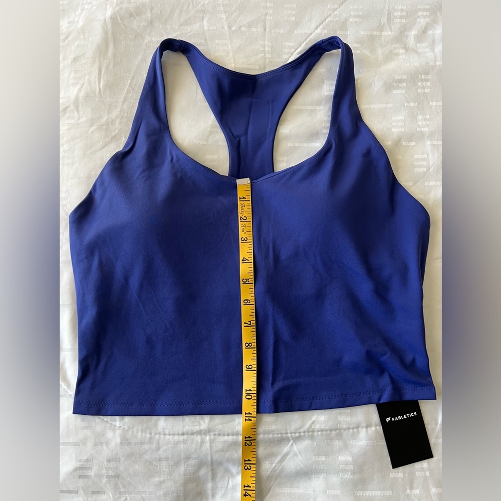 NEW - Fabletics Anywhere Built-In-Bra Tank in Nightfall Blue - Picture 4 of 13